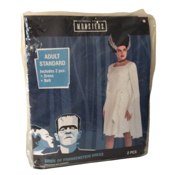 Universal Monsters BRIDE OF FRANKENSTEIN Dress with Belt up to Size 8 Accessorie - Picture 1 of 9